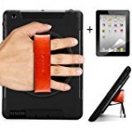 iPad Pro 9.7'' Case, 360 Degree Rotatable Rugged: Shock Proof w/ Built-in Stand, Screen Protector and Leather Hand Strap. For iPad Pro 9.7'' only.