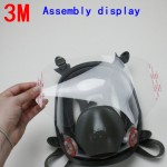 3M clear lens sticker cover compatible with 6000 series full facepiece respirators (6885)
