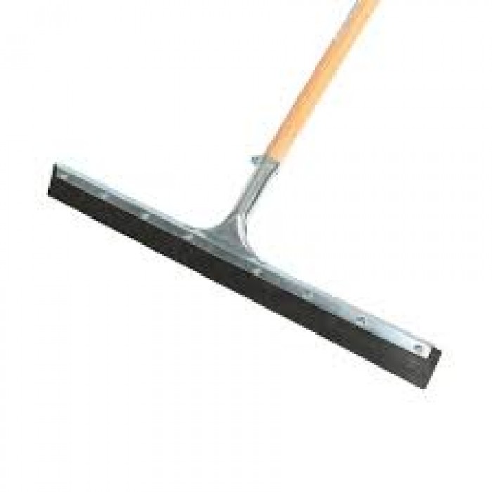 Assembled 24 Inch Straight Squeegee With 54 Inch Tapered Wood Handle